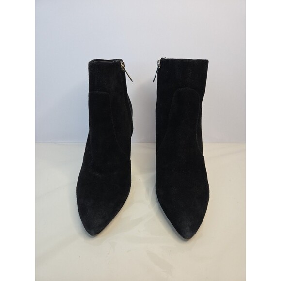 Sam Edelman Olette Black Suede Pointed Toe High Heel Ankle Bootie Side Zip S 6.5 - Picture 2 of 8